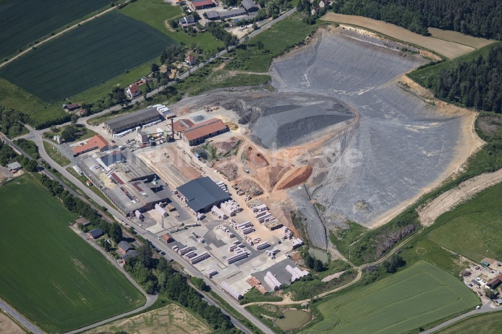 Luftbild Vilseck - Beton- und Baustoffmischwerk in Vilseck im Bundesland Bayern, Deutschland