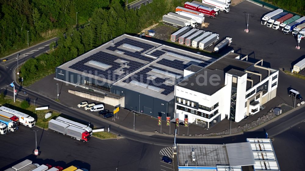 Luftaufnahme Königswinter - Betriebsgelände der Firma Coppeneur et Compagnon GmbH in Königswinter im Bundesland Nordrhein-Westfalen, Deutschland