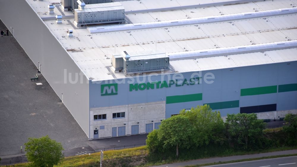 Luftbild Morsbach - Betriebsgelände der Firma Montaplast GmbH in Lichtenberg im Bundesland Nordrhein-Westfalen, Deutschland