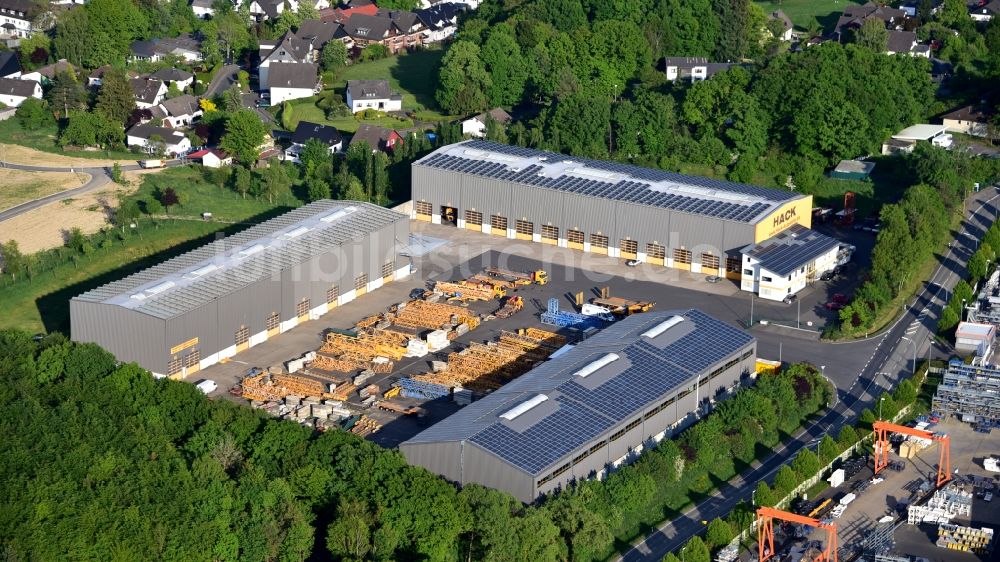 Luftbild Windhagen - Betriebsgelände der Hack Schwerlastservice GmbH in Windhagen im Bundesland Rheinland-Pfalz, Deutschland