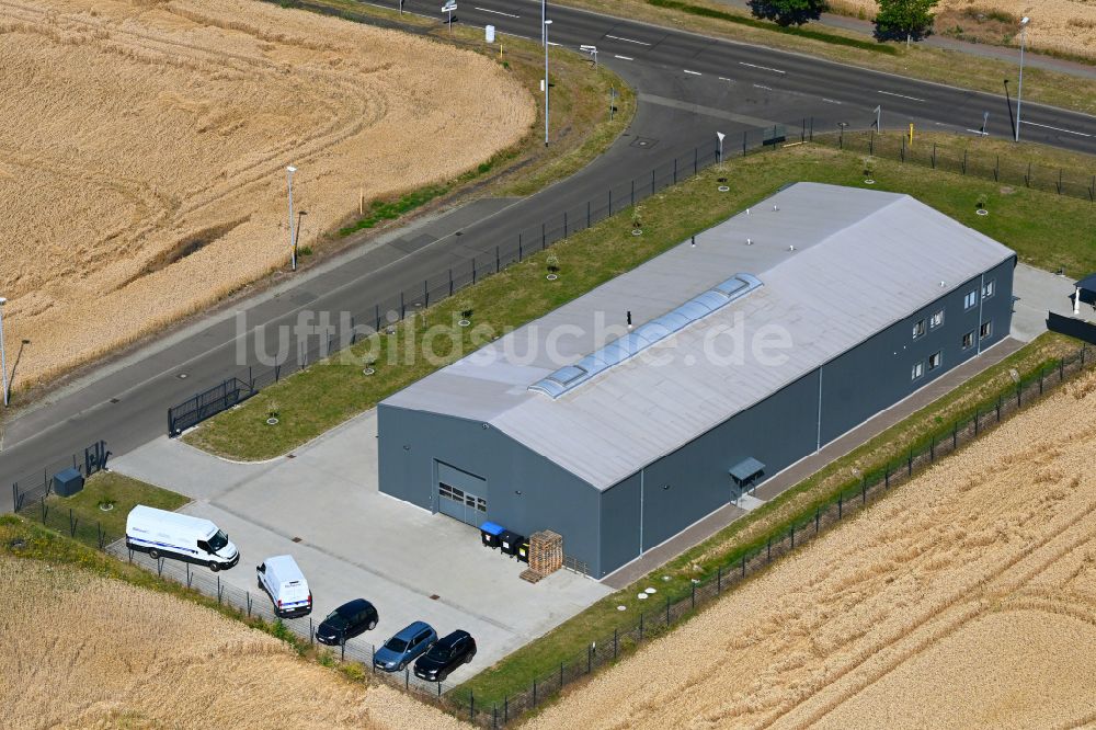 Luftbild Delitzsch - Betriebshof der BioVersal Deutschland GmbH in Delitzsch im Bundesland Sachsen, Deutschland