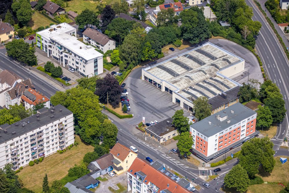 Luftaufnahme Castrop-Rauxel - Betriebshof DSW21 Betriebshof Castrop Rauxel in Castrop-Rauxel im Bundesland Nordrhein-Westfalen, Deutschland