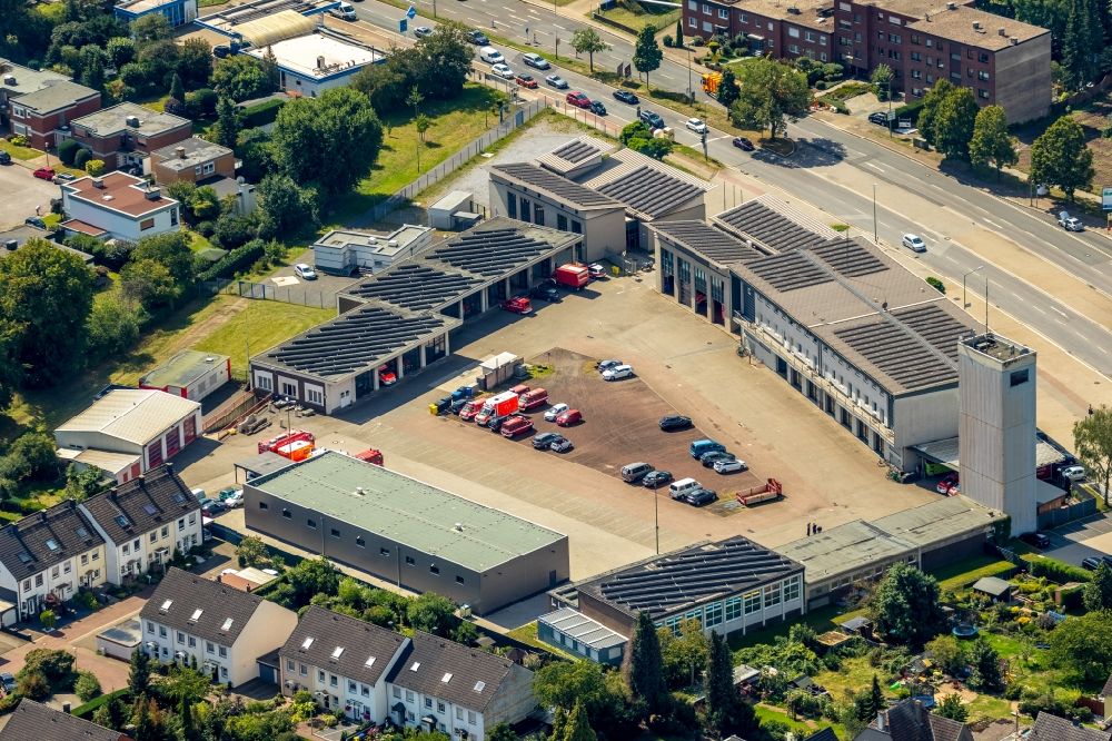 Luftbild Bottrop - Betriebshof der Feuerwehr in Bottrop im Bundesland Nordrhein-Westfalen, Deutschland