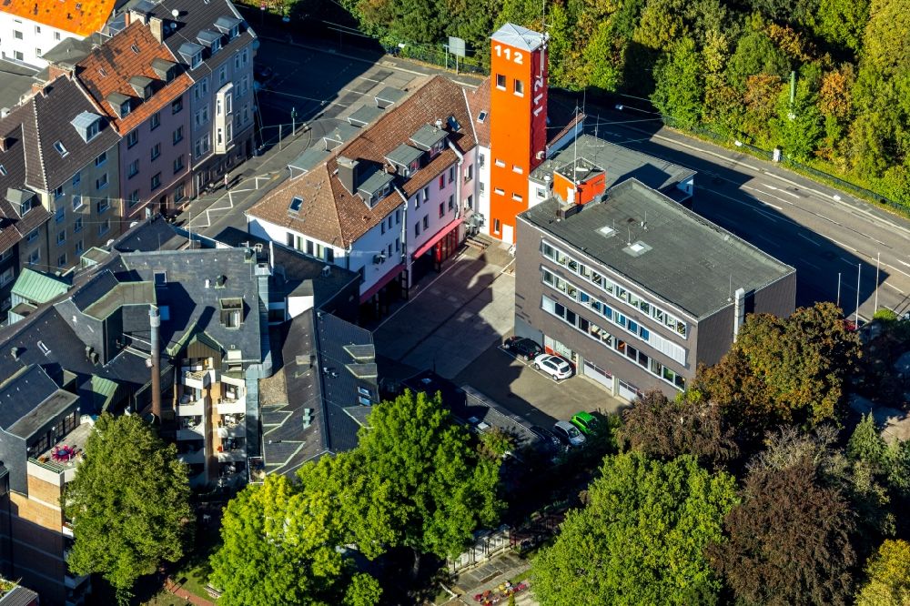 Luftbild Hagen - Betriebshof der Feuerwehr in Hagen im Bundesland Nordrhein-Westfalen, Deutschland
