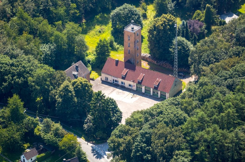 Luftaufnahme Hattingen - Betriebshof der Feuerwehr in Hattingen im Bundesland Nordrhein-Westfalen