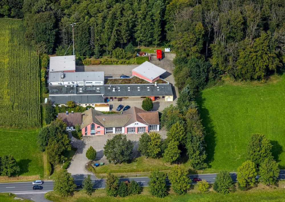 Luftaufnahme Gevelsberg - Betriebshof der Feuerwehrwache in Gevelsberg im Bundesland Nordrhein-Westfalen, Deutschland