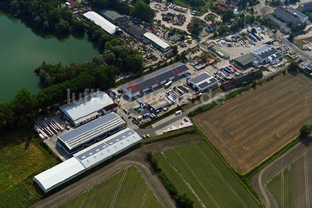 Luftbild Mittenwalde - Betriebshof mit Firmensitz der GAAC Commerz GmbH im Gewerbegebiet Mittenwalde im Bundesland Brandenburg