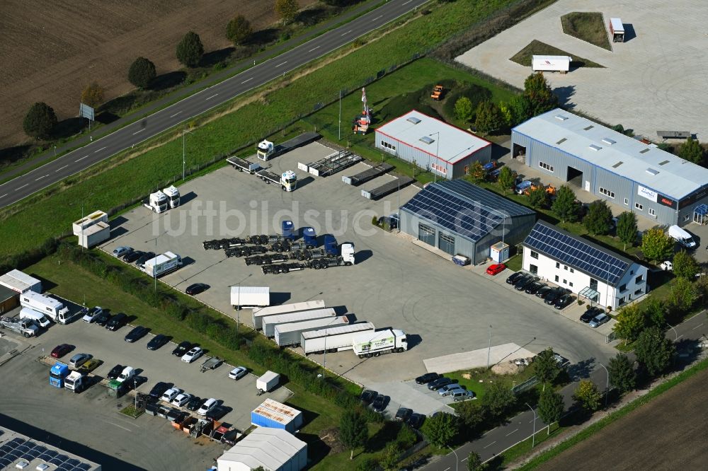Luftaufnahme Barleben - Betriebshof Meier Akademie GmbH in Barleben im Bundesland Sachsen-Anhalt, Deutschland
