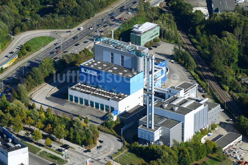 Luftbild Kiel - Betriebshof der Müllverbrennung Kiel GmbH & Co. KG in Kiel im Bundesland Schleswig-Holstein