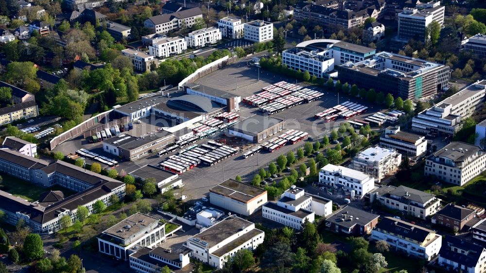 Bonn von oben - Betriebshof der Stadtwerke Bonn in Bonn-Friesdorf im Bundesland Nordrhein-Westfalen, Deutschland