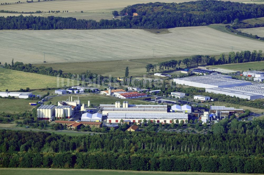 Luftaufnahme Wernigerode - Bierbrauerei- Werksgelände der Hasseröder Brauerei GmbH in Wernigerode im Bundesland Sachsen-Anhalt, Deutschland