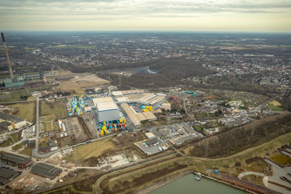 Luftbild Duisburg - Bierbrauerei- Werksgelände des Walsumer Brauhaus Urfels in Duisburg im Bundesland Nordrhein-Westfalen, Deutschland