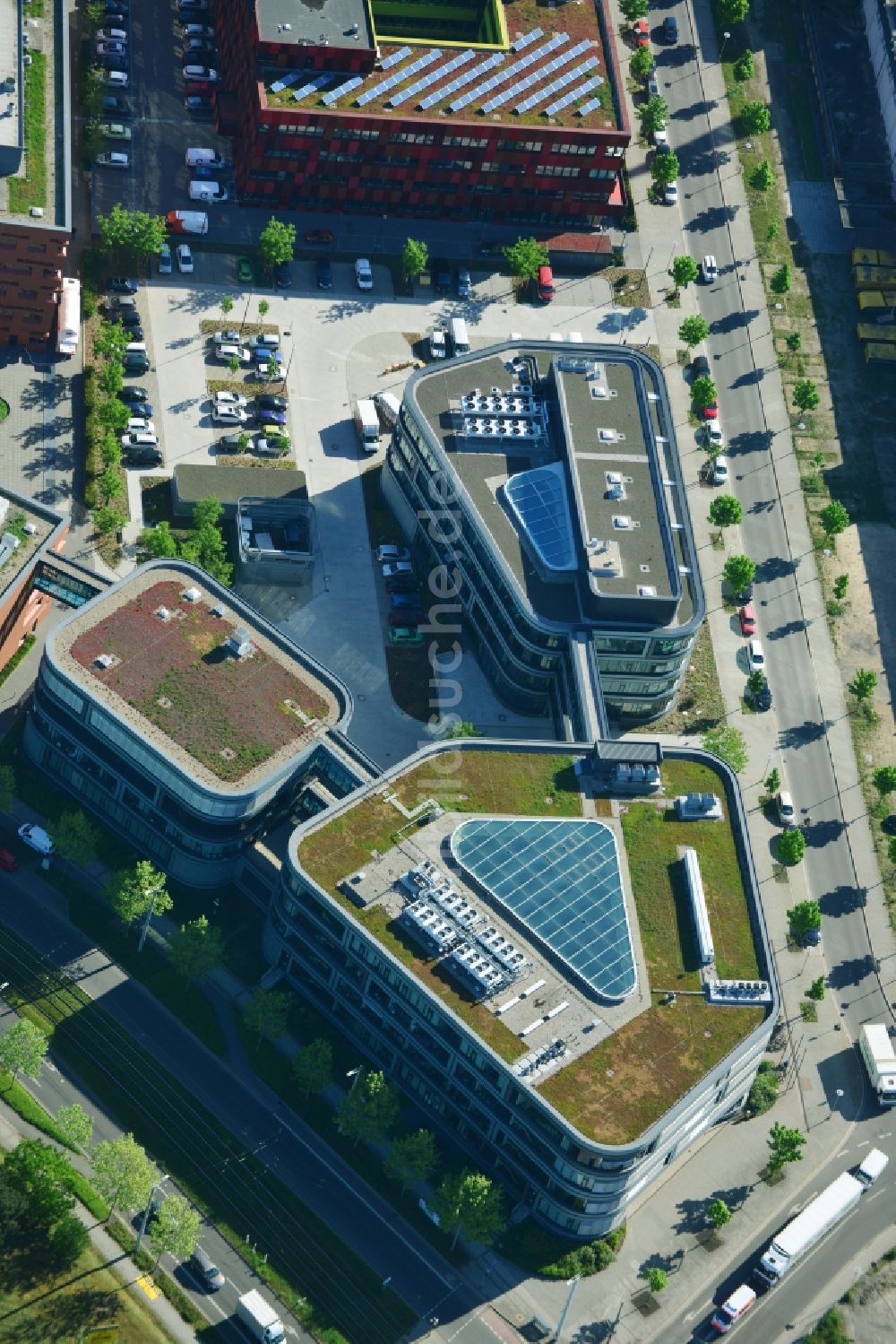 Leipzig von oben - Bio Cube und Bio City in Leipzig im Bundesland Sachsen