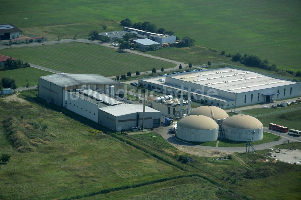 Luftbild Jessen (Elster) - Bioerdgasanlage der Agratec Invest AG im Gewerbepark in Jessen (Elster) im Bundesland Sachsen-Anhalt