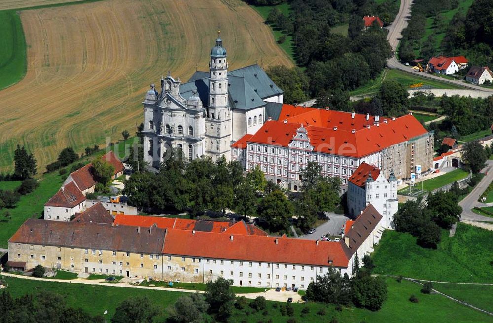Luftaufnahme Neresheim - Blick auf die Abtei Neresheim