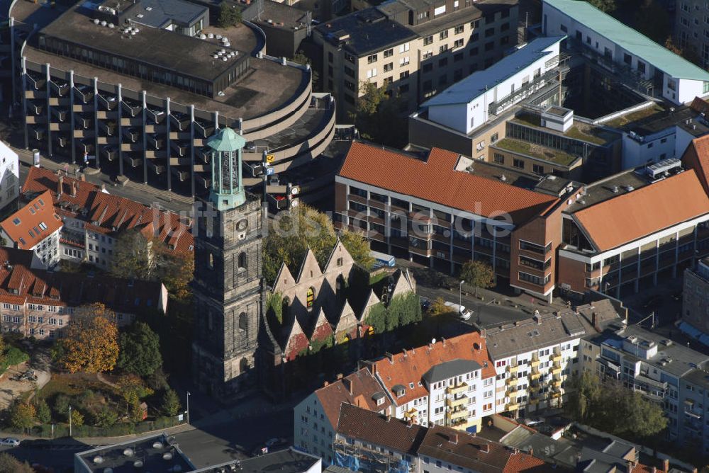 Hannover aus der Vogelperspektive: Blick auf die Aegidienkirche in der Innenstadt von Hannover