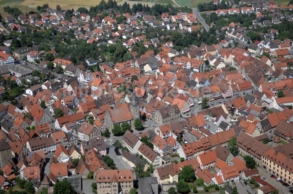 Luftaufnahme Altdorf - Blick auf Altdorf bei Nürnberg mit der evangelischen Stadtirche
