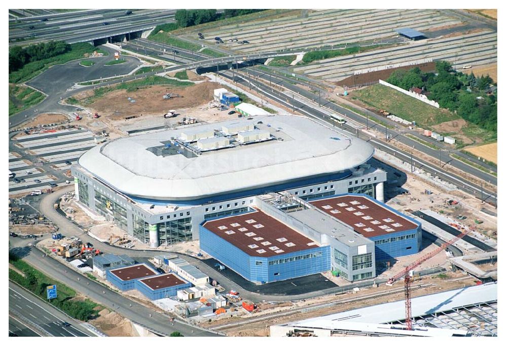 Luftbild Mannheim / Baden Württemberg - Blick auf die Baustelle der Mannheim Arena am Flughafen Mannheim