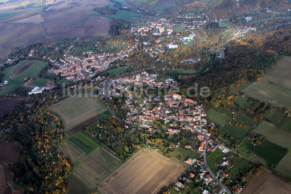 Bad Sulza aus der Vogelperspektive: Blick über die Stadt Bad Sulza in Thüringen