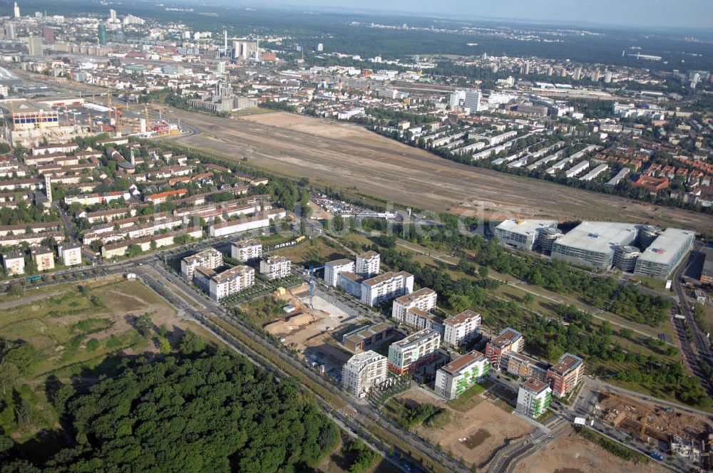 Frankfurt am Main von oben - Blick über die Wohngebiete am Rebstockpark in Frankfurt/Main