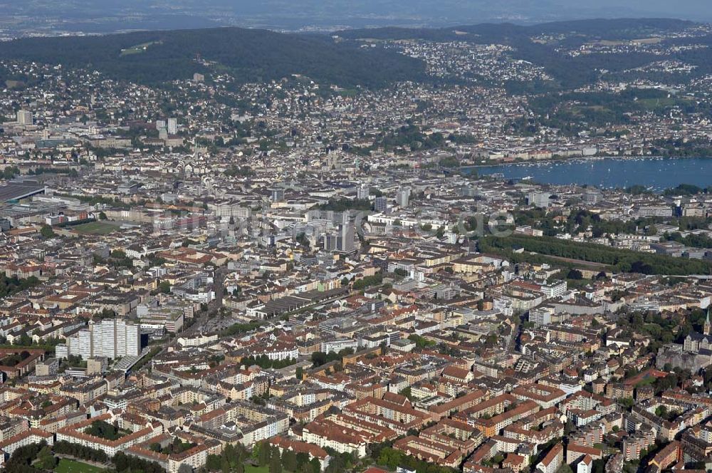 Luftbild Zürich - Blick über Zürich
