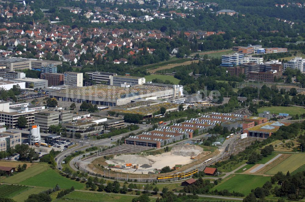 Luftaufnahme Stuttgart - Blick auf den Betriebsbahnhof in Stuttgart-Möhringen
