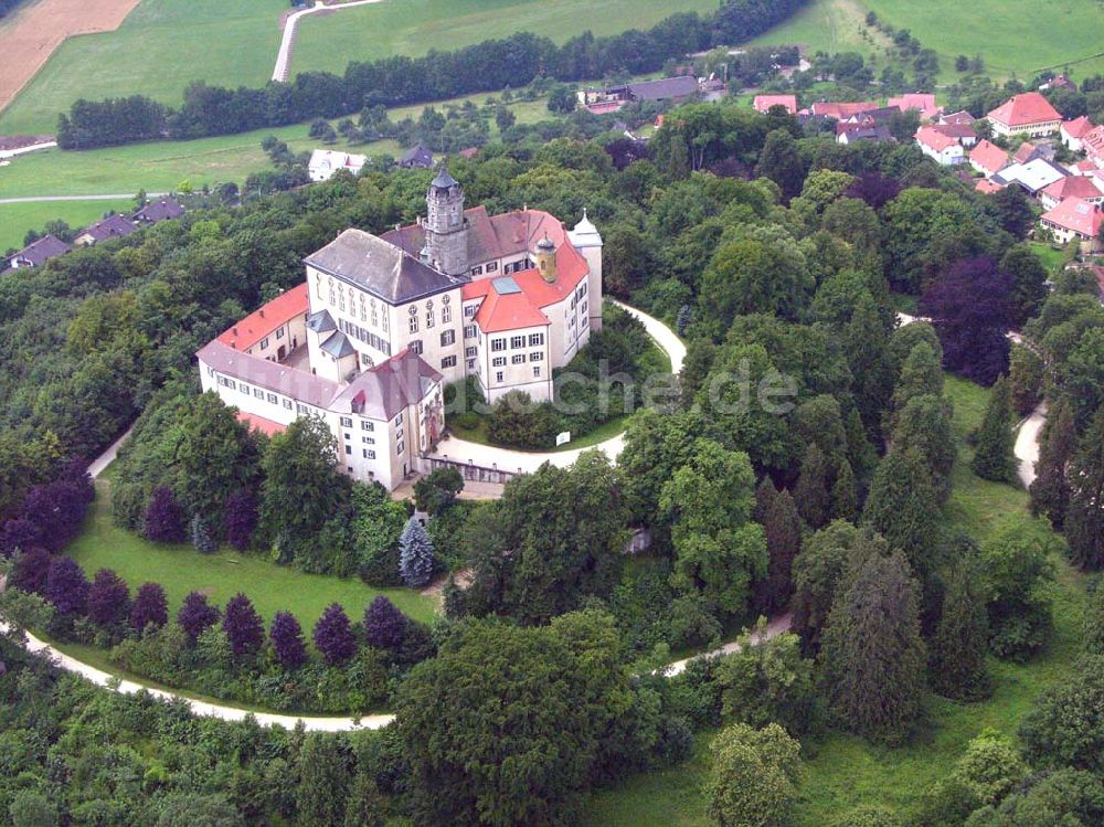 Bopfingen-Baldern / Banden-Württemberg von oben - Blick auf die Burganlage Baldern.