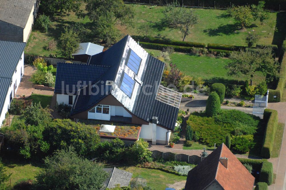 Luftbild Tauche - Blick auf Einfamilienhäuser in Tauche