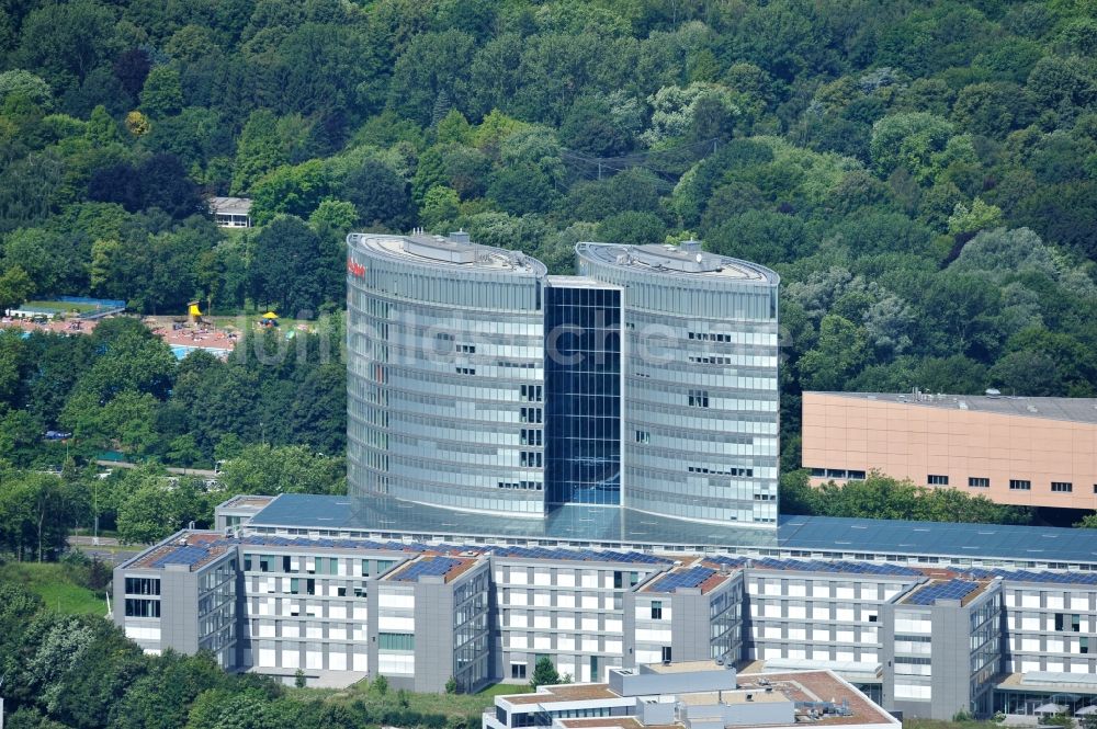 Essen von oben - Blick auf das Gebäude der E.ON Ruhrgas AG in Essen