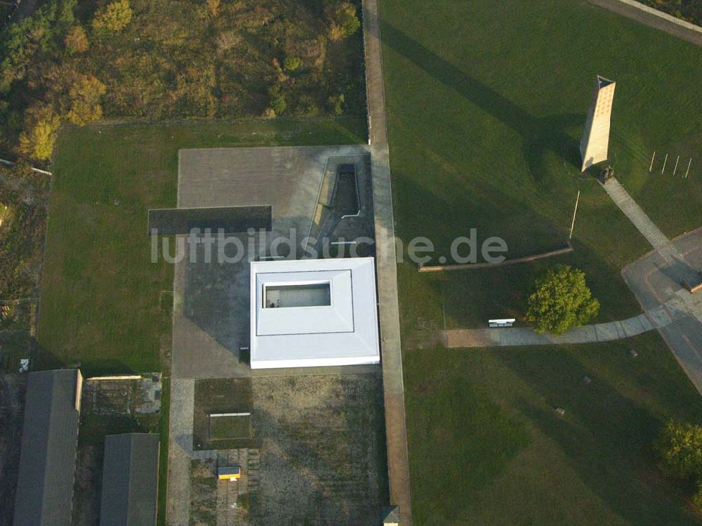 Luftbild Oranienburg - Blick auf die Gedenkstätte Station Z im KZ Sachsenhausen