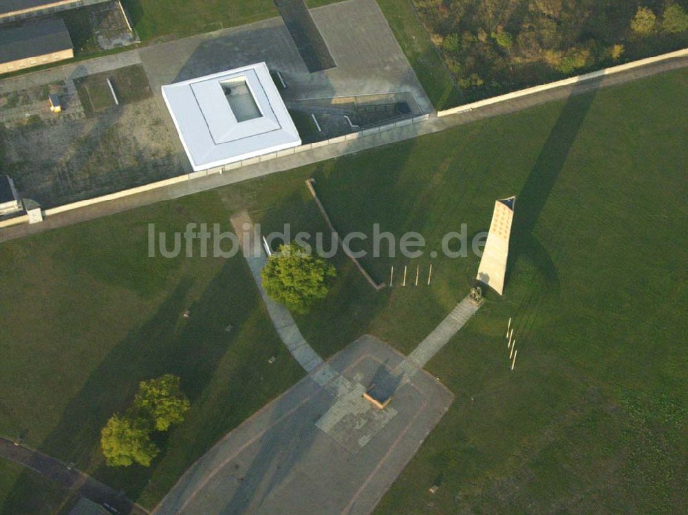 Oranienburg von oben - Blick auf die Gedenkstätte Station Z im KZ Sachsenhausen