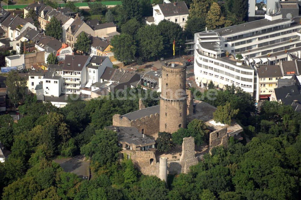 Luftbild Bad Godesberg - Blick auf die Godesburg in Bad Godesberg am Rhein