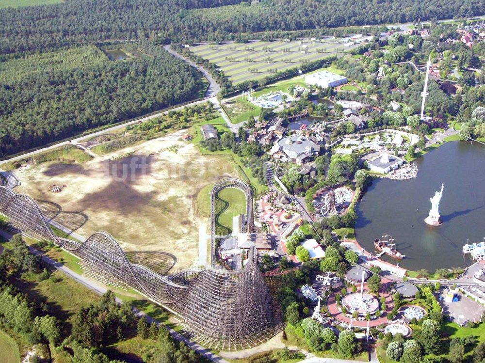 Luftaufnahme Soltau (Niedersachsen) - Blick auf den Heide-Park Soltau