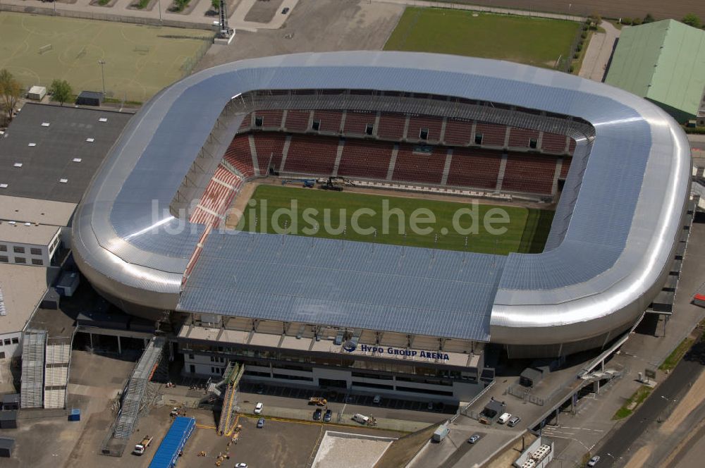 Luftaufnahme Klagenfurt - Blick auf die Hypo-Arena in Klagenfurt