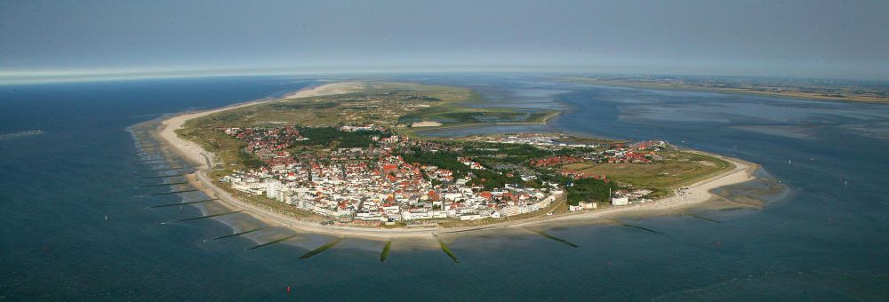 Luftaufnahme Norderney - Blick auf die Insel Norderney