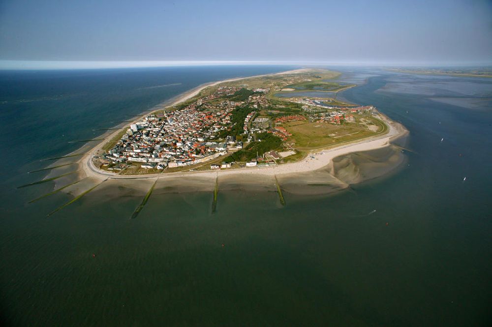 Luftbild Norderney - Blick auf die Insel Norderney