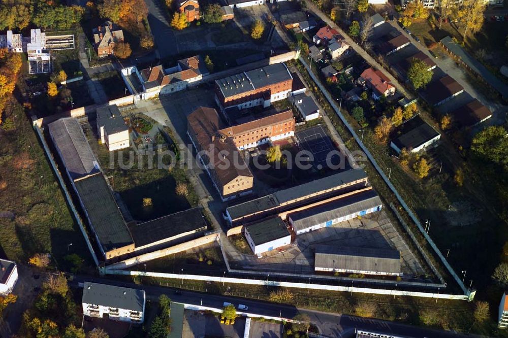 Cottbus / Brandenburg von oben - Blick auf die Justizvollzugsanstalt Cottbus-Dissenchen