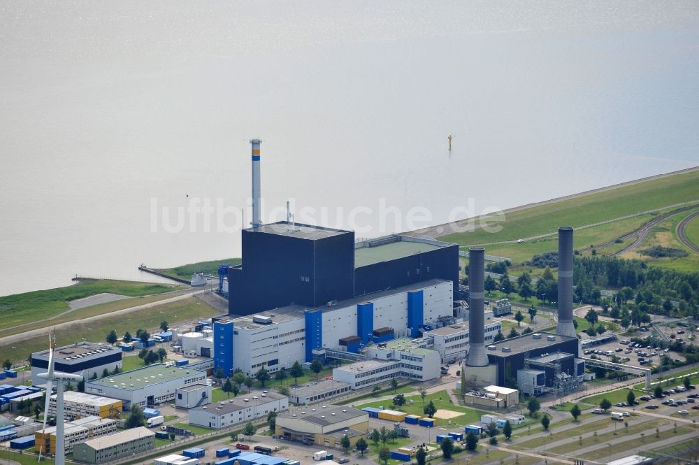 Brunsbüttel von oben - Blick auf das Kernkraftwerk Krümmel am gleichnamigen Ortsteil der Stadt Geesthacht im Bundesland Schleswig-Holstein