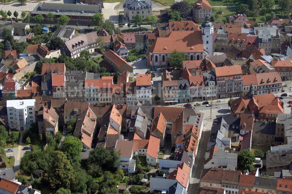 Ronneburg aus der Vogelperspektive: Blick auf die Kleinstadt Ronneburg