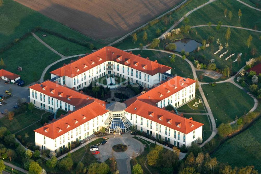 Luftbild Bad Schmiedeberg - Blick auf die Klinik Dübener Heide in Bad Schmiedeberg