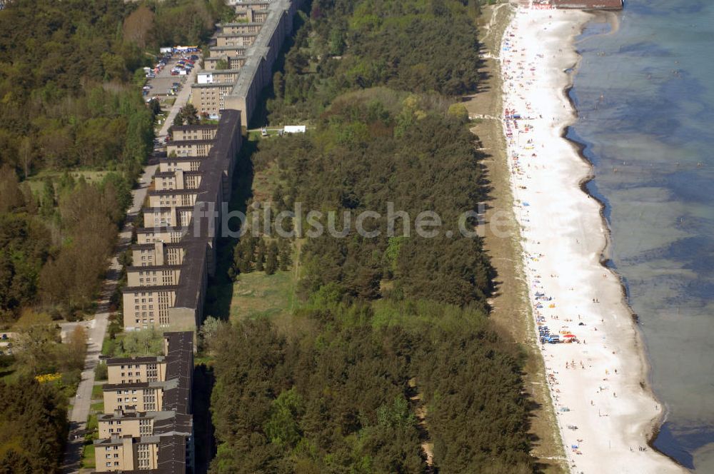Ostseebad Prora aus der Vogelperspektive: Blick auf den ?Koloss von Prora? die 18m-Modellanlage KdF-Seebad Prora