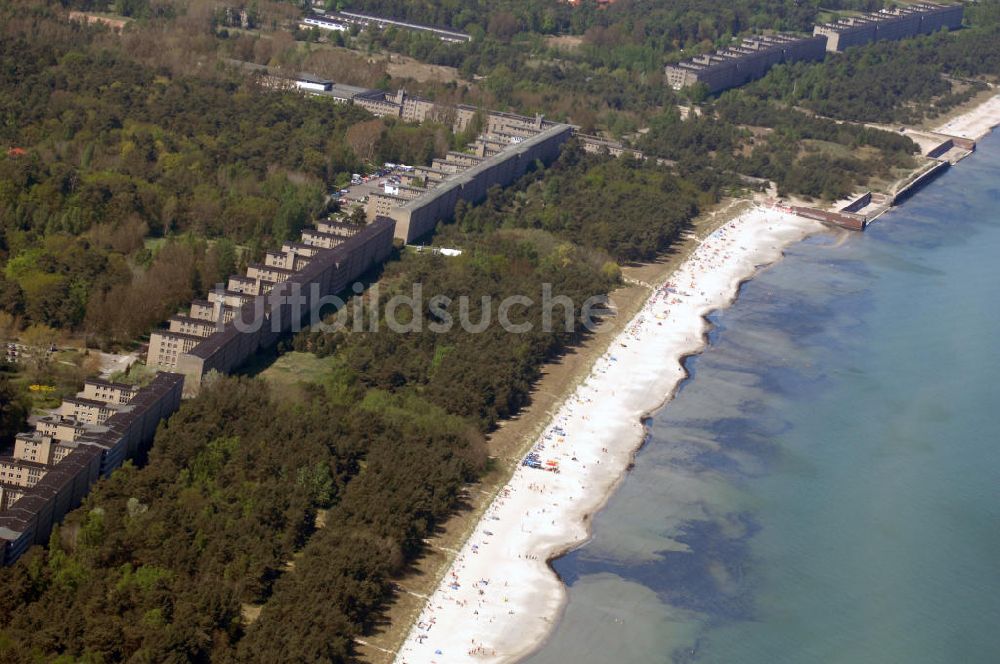 Luftaufnahme Ostseebad Prora - Blick auf den ?Koloss von Prora? die 18m-Modellanlage KdF-Seebad Prora