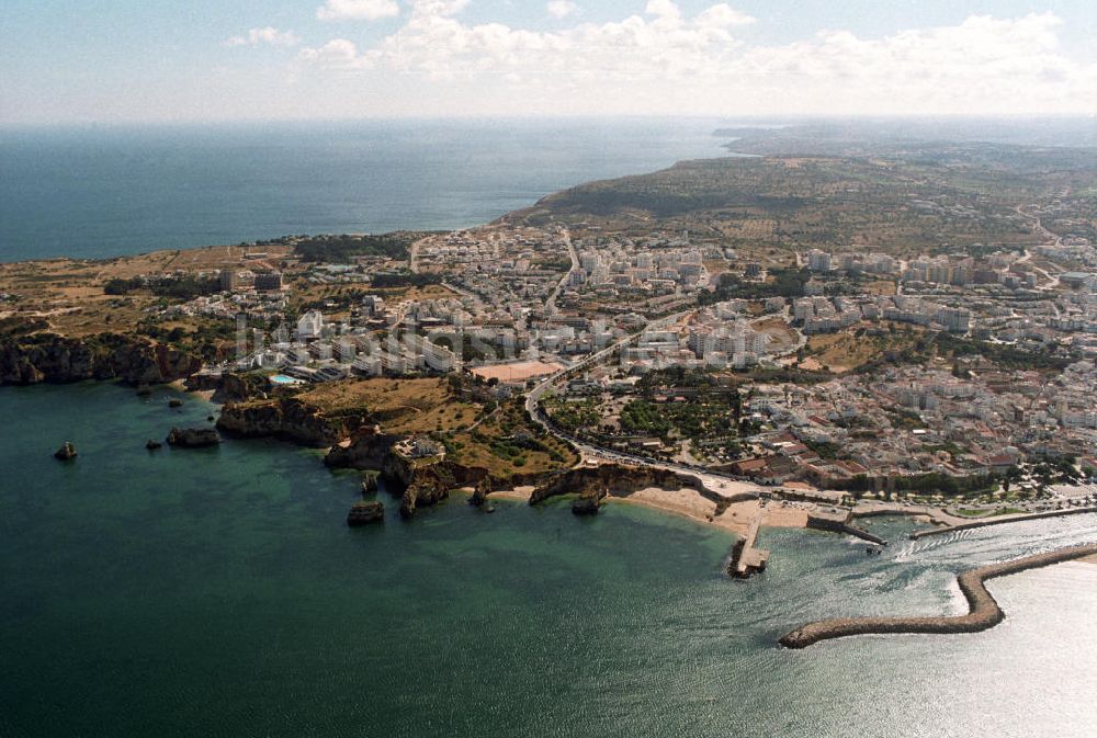 Luftaufnahme Lagos - Blick auf Lagos an der Algarve in Portugal