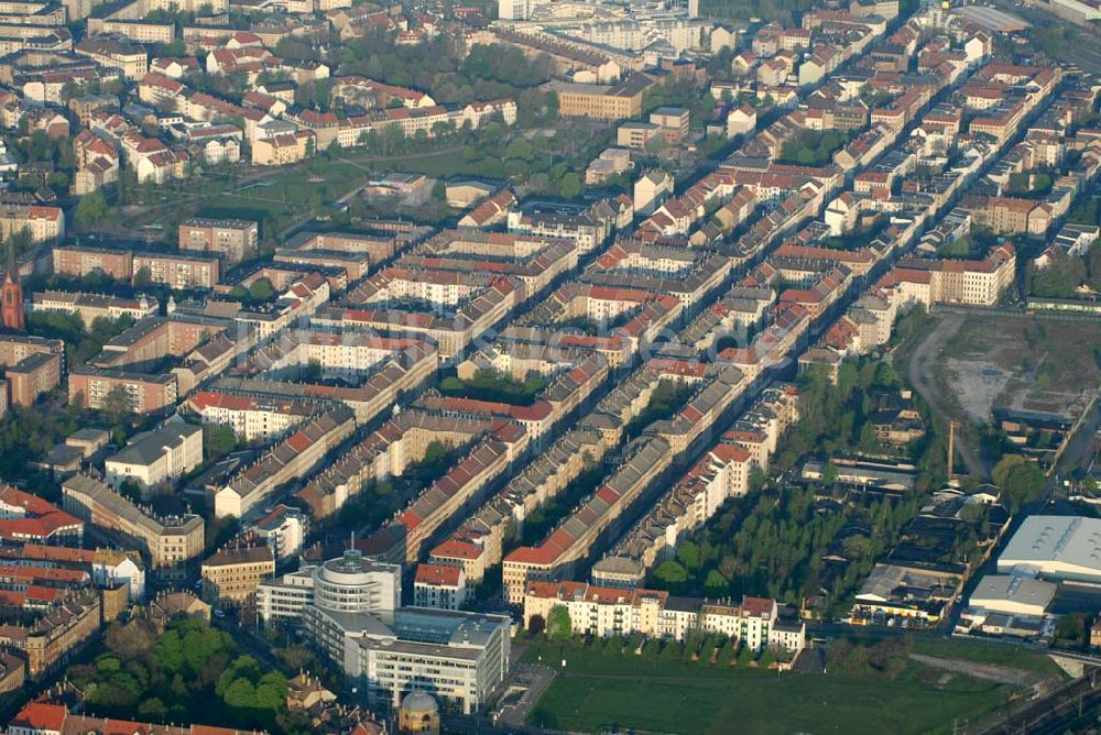 Luftaufnahme Leipzig - Blick auf die Leipziger Eisenbahnstraße
