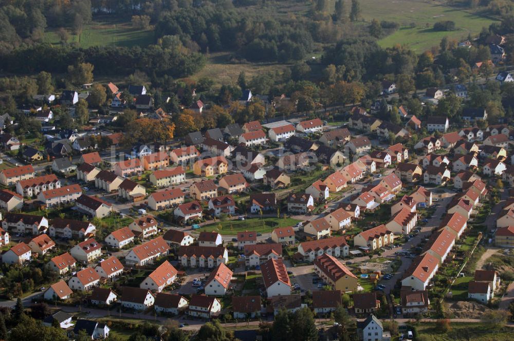 Luftaufnahme Schildow - Blick auf das neu errichtete Wohngebiet Schildower Pfaffenwald in Schildow
