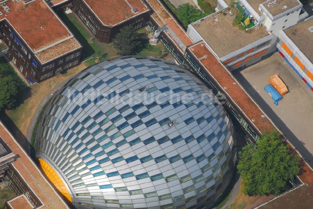 Luftaufnahme Berlin - Blick auf die neue Philologische Bibliothek der Freien Universität Berlin (Dahlem)