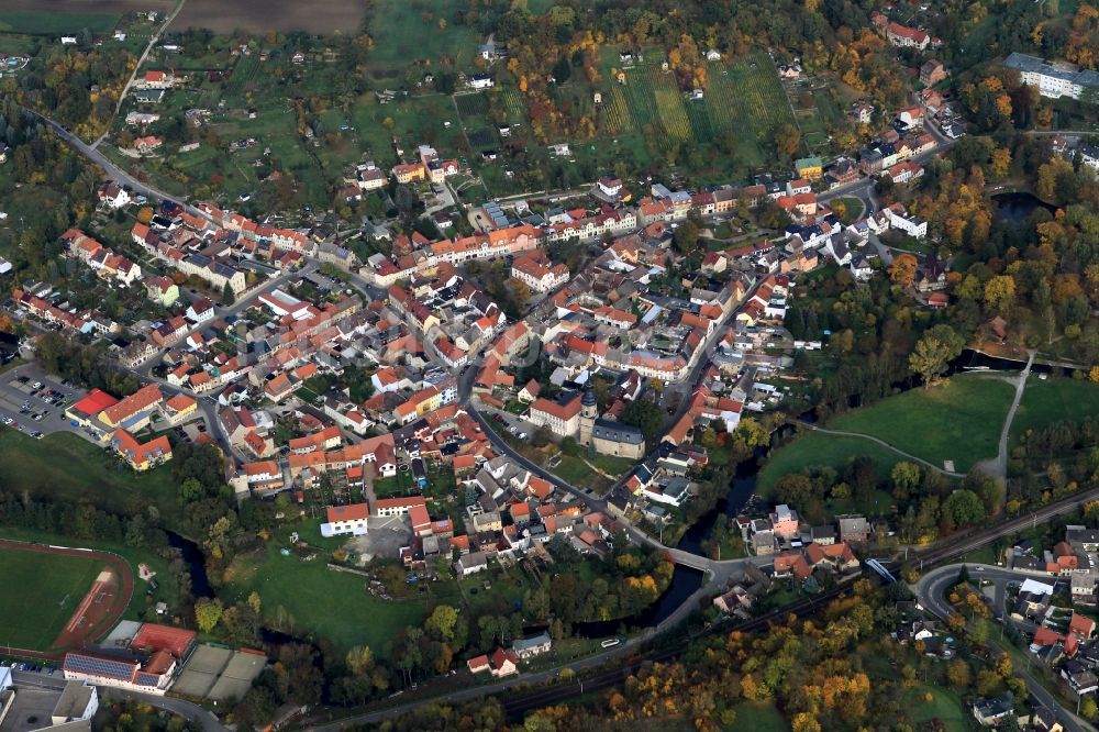 Bad Sulza von oben - Blick auf den Ort Bad Sulza in Thüringen