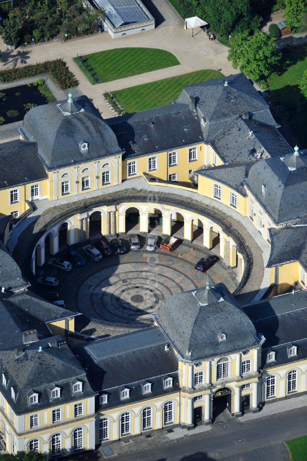 Luftaufnahme Bonn - Blick auf das Poppelsdorfer Schloss in Bonn im Bundesland Nordrhein-Westfalen