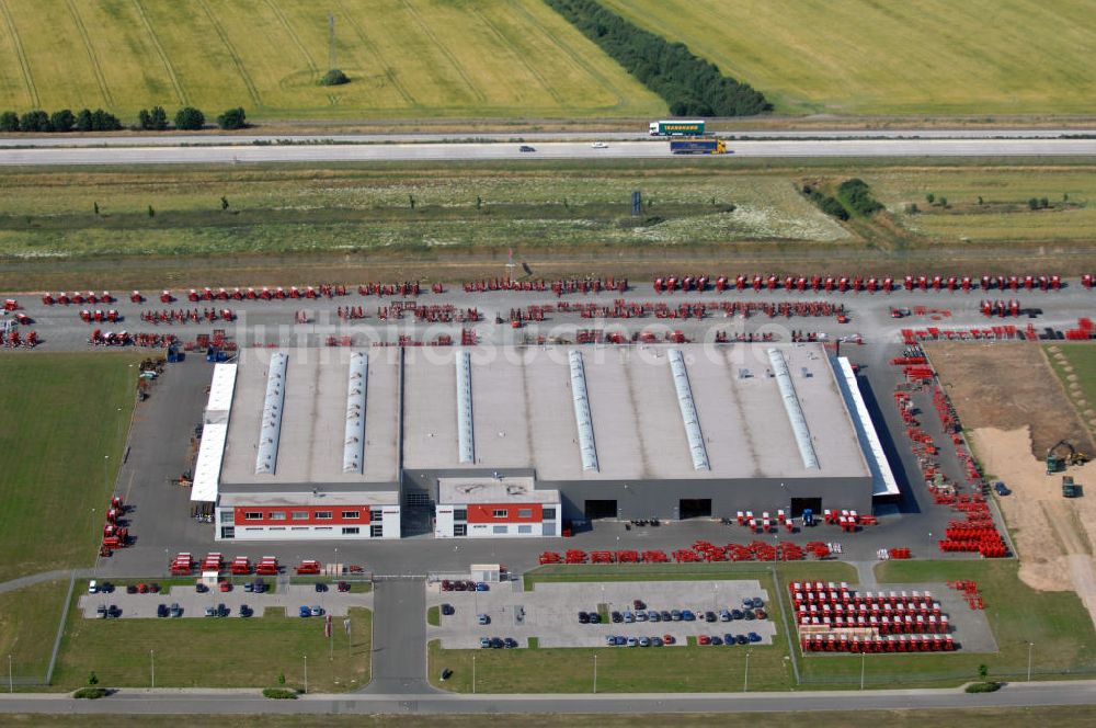 Luftbild Ronneburg - Blick auf den Produktionsstandort eines Landmaschinenherstellers in Ronneburg
