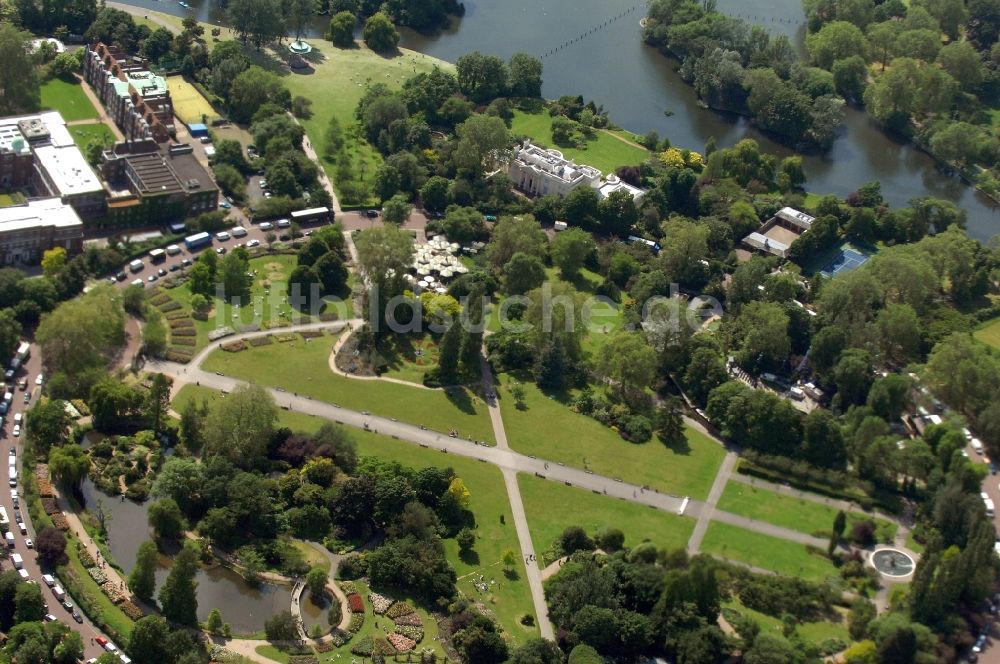 Luftaufnahme London - Blick auf den Regent's Park in London